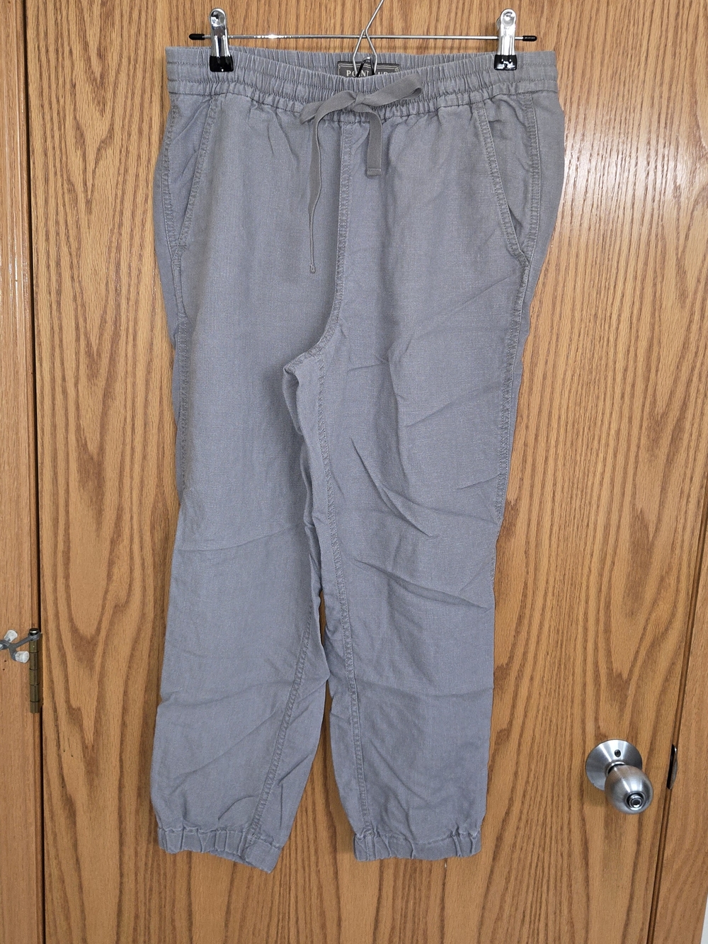 Point Sur Size 6 Linen Blend  Grey Joggers